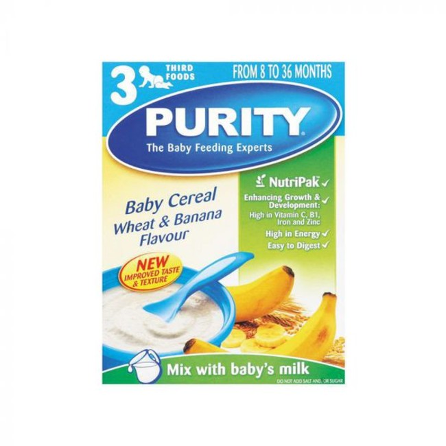 purity baby cereal