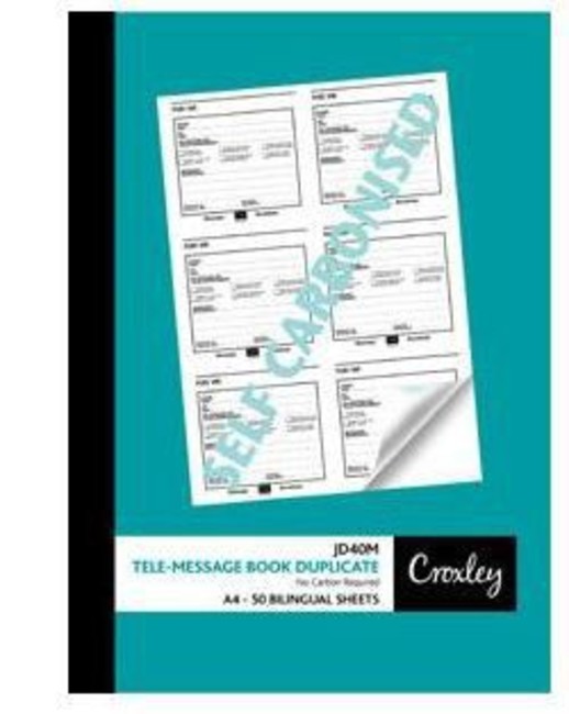 Compare Prices Croxley JD40M Telephone Message Duplicate Book