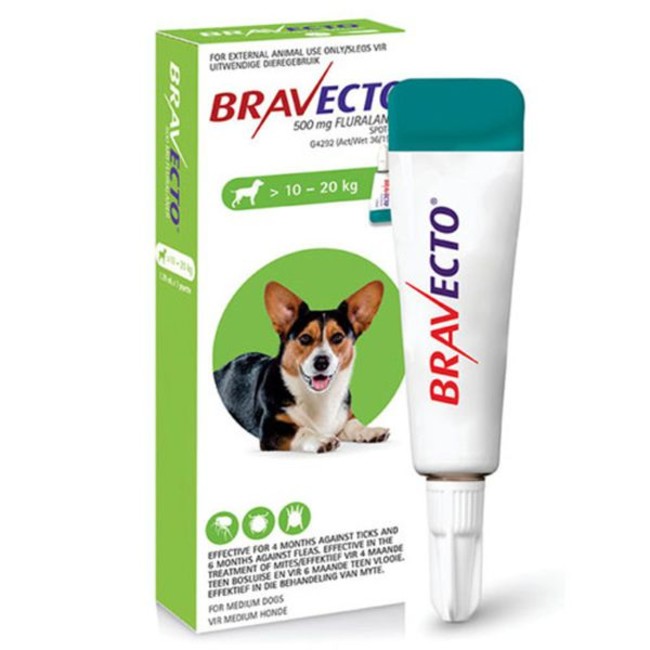 Compare Prices Bravecto Tick & Flea Spot On for Dogs Medium