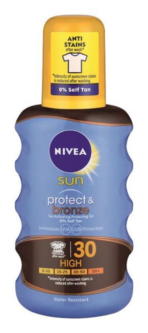 Compare Prices Nivea Sun Protect Bronze Oil Spray 200ml