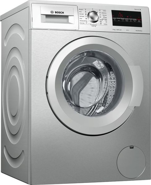 Compare Prices Bosch 8kg Front Loader Washing Machine Silver Inox