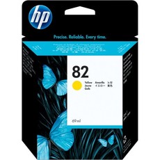 Genuine HP 82 69-ml Yellow Ink Cartridge (C4913A)