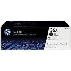 Genuine HP 36A Dual Pack Black LaserJet Toner Cartridge (CB436AD)