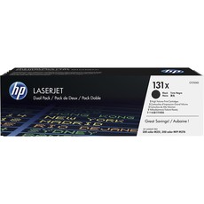 Genuine HP 131X Dual Pack High Yield Black LaserJet Toner Cartridges (CF210XD)