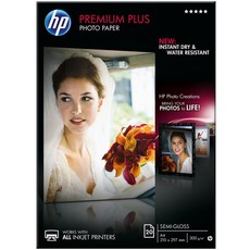 HP Premium Plus Semi-gloss Photo Paper 20-sheet A4 210 x 297 mm (CR673A)