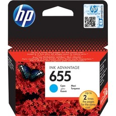HP 655 Cyan Ink Cartridge Blister Pack