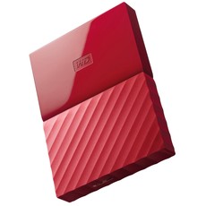 WD My Passport 1TB Portable Hard Drive - Red