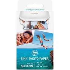 HP Zink Sticky-Backed Photo Paper - 20 Sheets (5x7.6 cm)