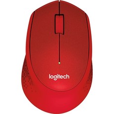 Logitech M330 Silent Wireless Mouse - Red (910-004911)