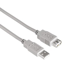 Hama USB 2.0 Extension Cable - Grey - 3M