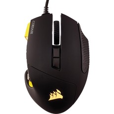 Corsair - Scimitar PRO RGB Optical MOBA/MMO Gaming Mouse - Black/Yellow