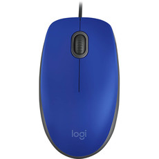 Logitech - M110 Wired Mouse - Blue