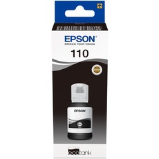 Genuine Epson EcoTank 110 120ml Pigment Black Ink Bottle