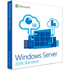 Microsoft - Windows Server 2016 Standard 64bit English 1pk 16 Core (DVD)