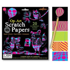 eeBoo Pop-Art Pattern Scratch Papers