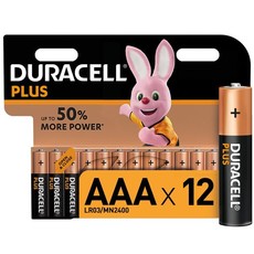 Duracell Plus Power Alkaline AAA Batteries - 12 Pack