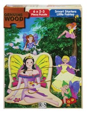 RGS Group Little Fairies Wooden Puzzle - 6 X 2-3 Piece Puzzles