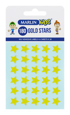 Marlin: Self Adhesive Labels - 180 Gold Stars