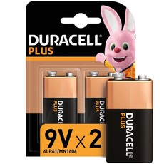 Duracell Plus Power 9V Batteries - 2 Pack