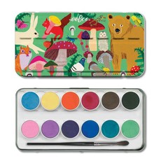 eeBoo Creative Watercolour Paint Pallet - Mushroom (12 Colours)