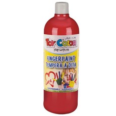 Toy Color Superwashable Finger Paint: Red - 1000ml