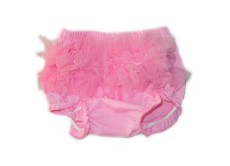 Ruffled Bloomer Nappy Cover - Pink