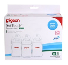 Pigeon - Triple Pack Peristaltic Plus PP Bottle - 160ml