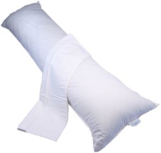 Bodypillow Medi-Line T233 100% Pure Cotton - T200 Pillowcase Included - Whi