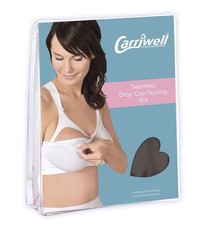 Carriwell - Seamless Drop Cup Nursing Bra - Black