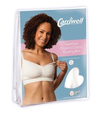 Carriwell - Seamless Organic Cotton Nursing Bra - White