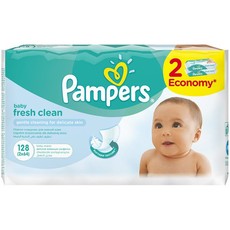 Pampers - Baby Wipes Fresh 2 x 64 - 128 Wipes