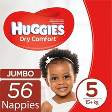 Huggies - Dry Comfort - Size 5 Junior 56 Jumbo Pack