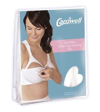 Carriwell - Seamless Drop Cup Nursing Bra - White