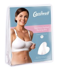 Carriwell - Seamless Padded Adjustable Nursing Bra - White