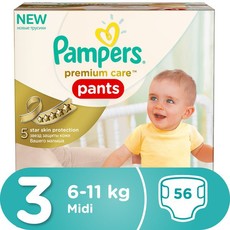 Pampers Premium Care Pants - Size 3 Jumbo Pack - 56 Nappies