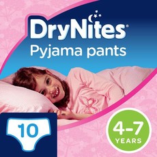 DryNites - 4-7 Years Pyjama Pants - Girl - Pack of 10