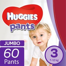 Huggies - Nappy Pants Size 3 Jumbo Pack - 60's