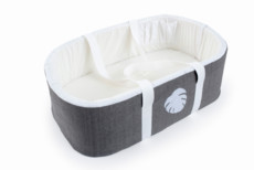 Tiger Lily - Carry Cot - White Leaf Applique