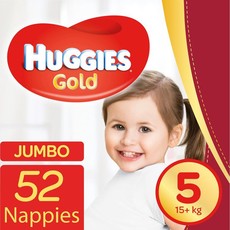 Huggies Gold - size 5 Jumbo Pack - 52's