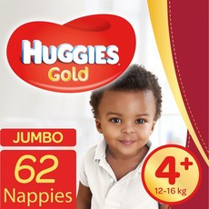 Huggies Gold - size 4+ Jumbo Pack - 62's