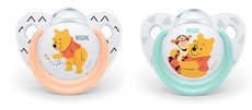 NUK Disney Soothers Salmon & Green with Box - 2 pack