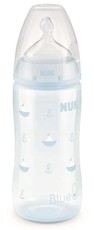 Nuk - 300ml Twin Pack FC Bottle Silicone Teat size 2 - Blue Boat