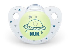 NUK - Night & Day Silicone Soother with Box - Spaceship