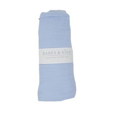 Babes & Kids | 100% Cotton Blue Muslin Wrap (120x120cm)