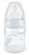 Nuk - 150ml FC Bottle Silicone Teat size 1 - Blue Elephant