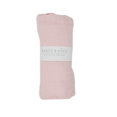 Babes & Kids | 100% Cotton Pink Muslin Wrap (120x120cm)