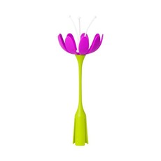 Boon - Pink Flower Lawn Drying Rack Accessory - Green & Purple