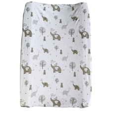 Changing Mat Cover - Baby Elephant - Grey
