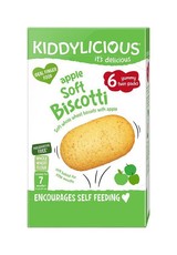Kiddylicious Soft Biscotti - Apple - 6 x 20 g