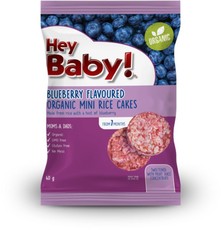 Hey Baby! Organic Blueberry Mini Rice Cakes - 6 packs